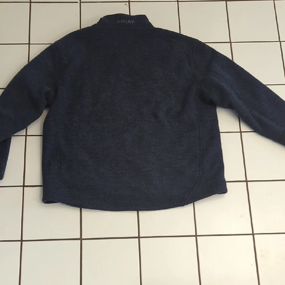 Ariat Blue Lightweight Shirt Jacket Relaxed Fit - Picture 3 of 4